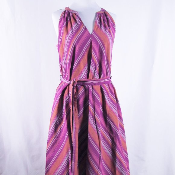 a new day 100% Cotton Sleeveless Striped Sun Dress - Picture 9 of 9